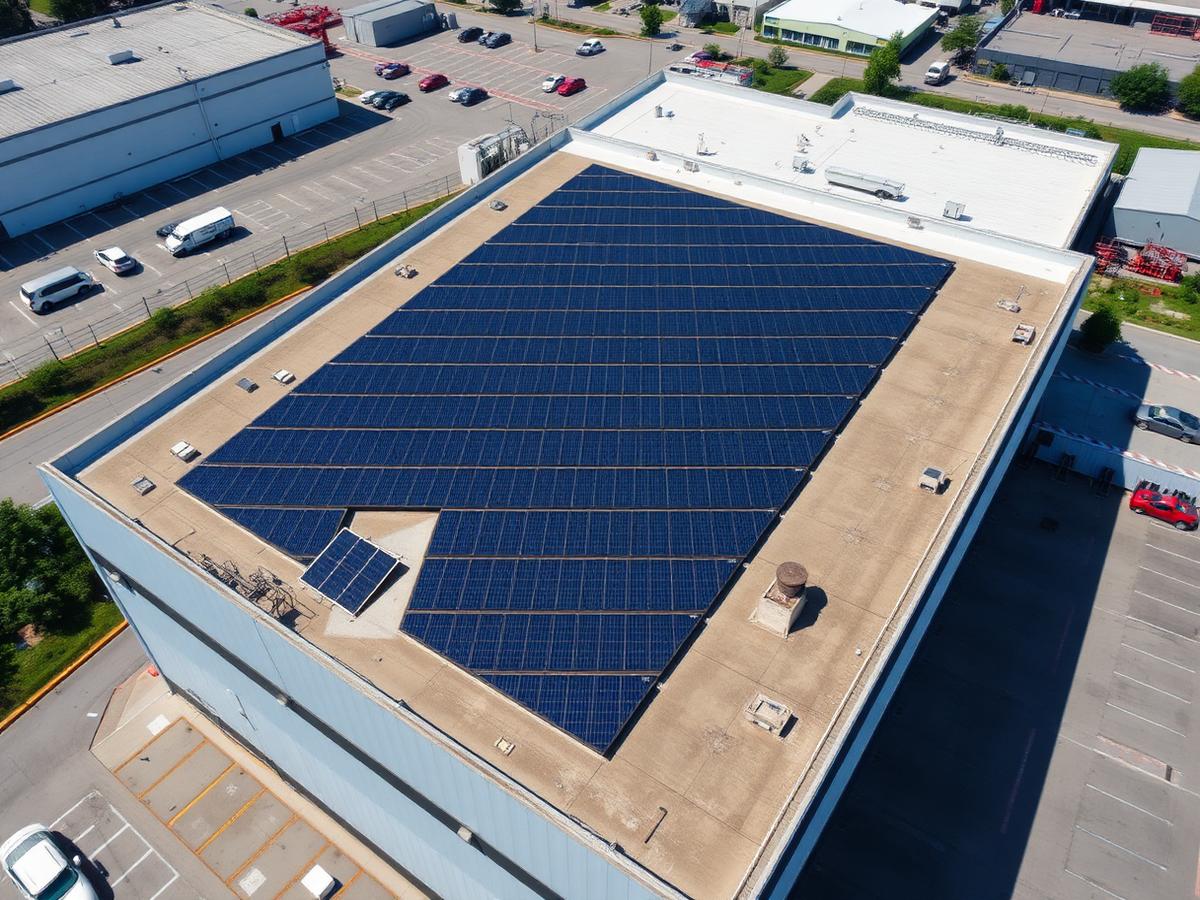 Commercial solar installation in Bhopal, MP