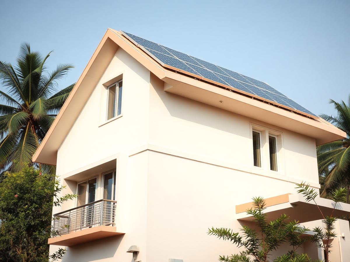 Residential solar installation in Indore, MP